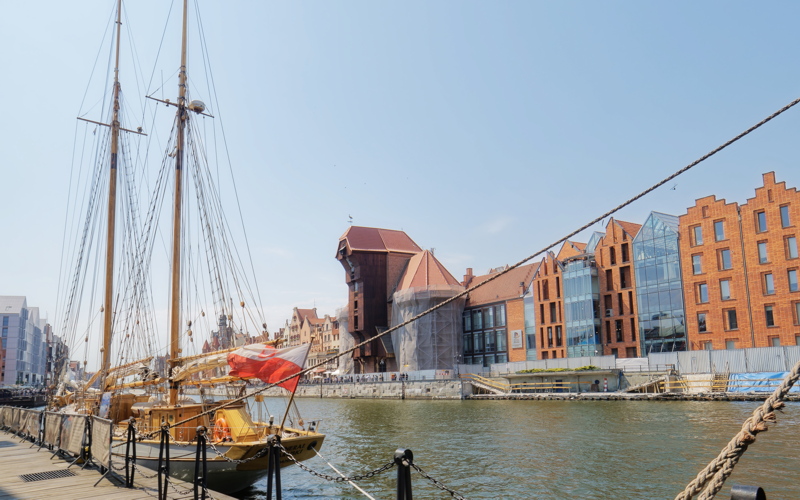 10 - The historic Gdańsk Crane situated along the Motława River in Gdańsk, Poland
